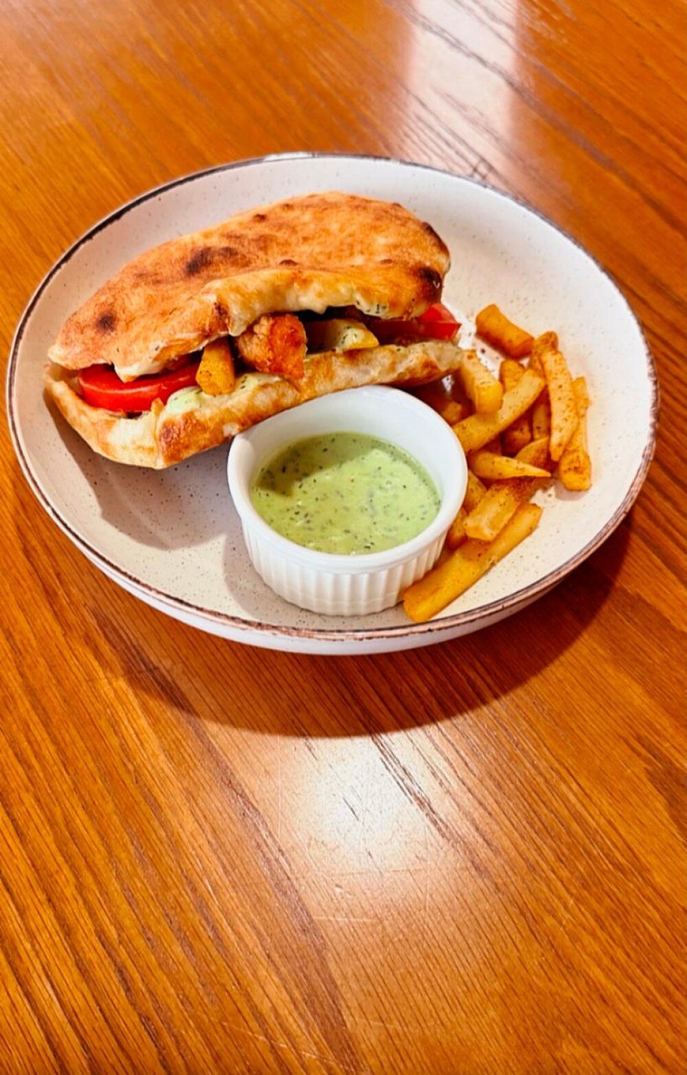 Гиро с наггетсами