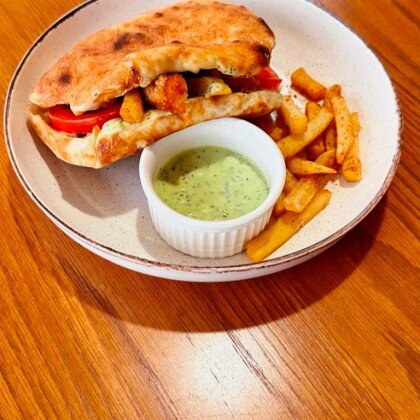 Гиро с наггетсами