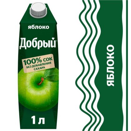 Сок яблочный 1,0