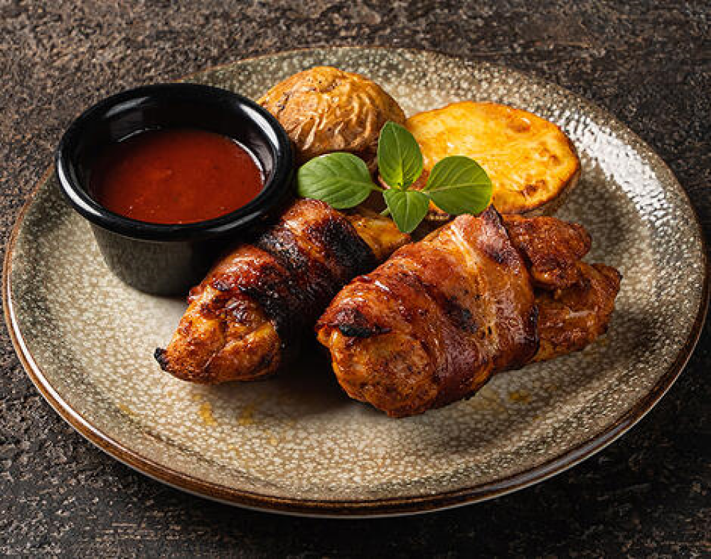 Куриное филе в беконе гриль