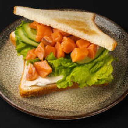 Сэндвич с семгой