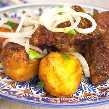 Казан кебаб из баранины