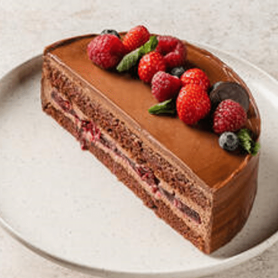 Торт "Шоколадный с вишней" 1кг