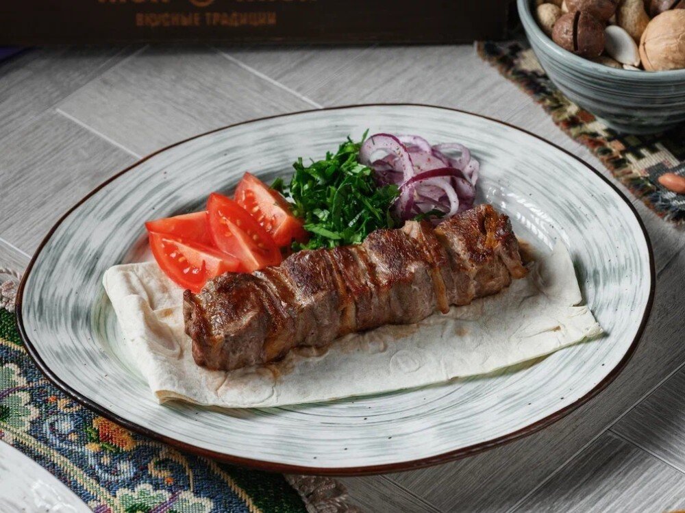 Наполеон на мангале из говядины