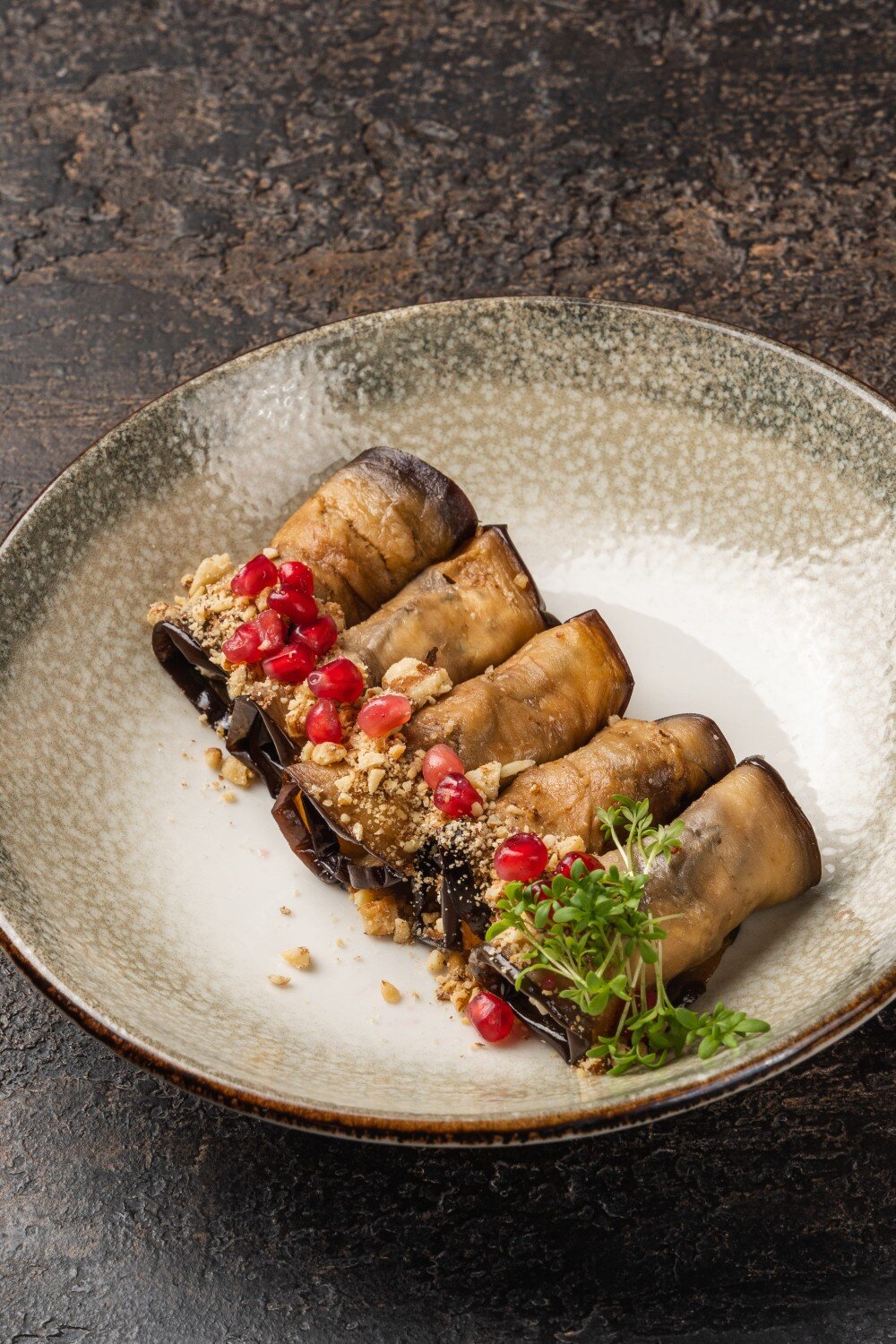 Рулетики из баклажан