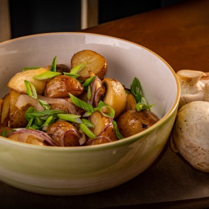 Картофель с грибами (пост)