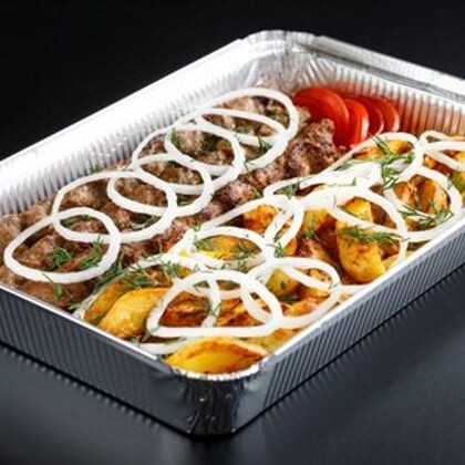 Люля-кебаб с картошкой