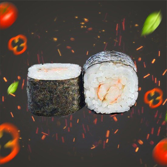 Маки с креветкой