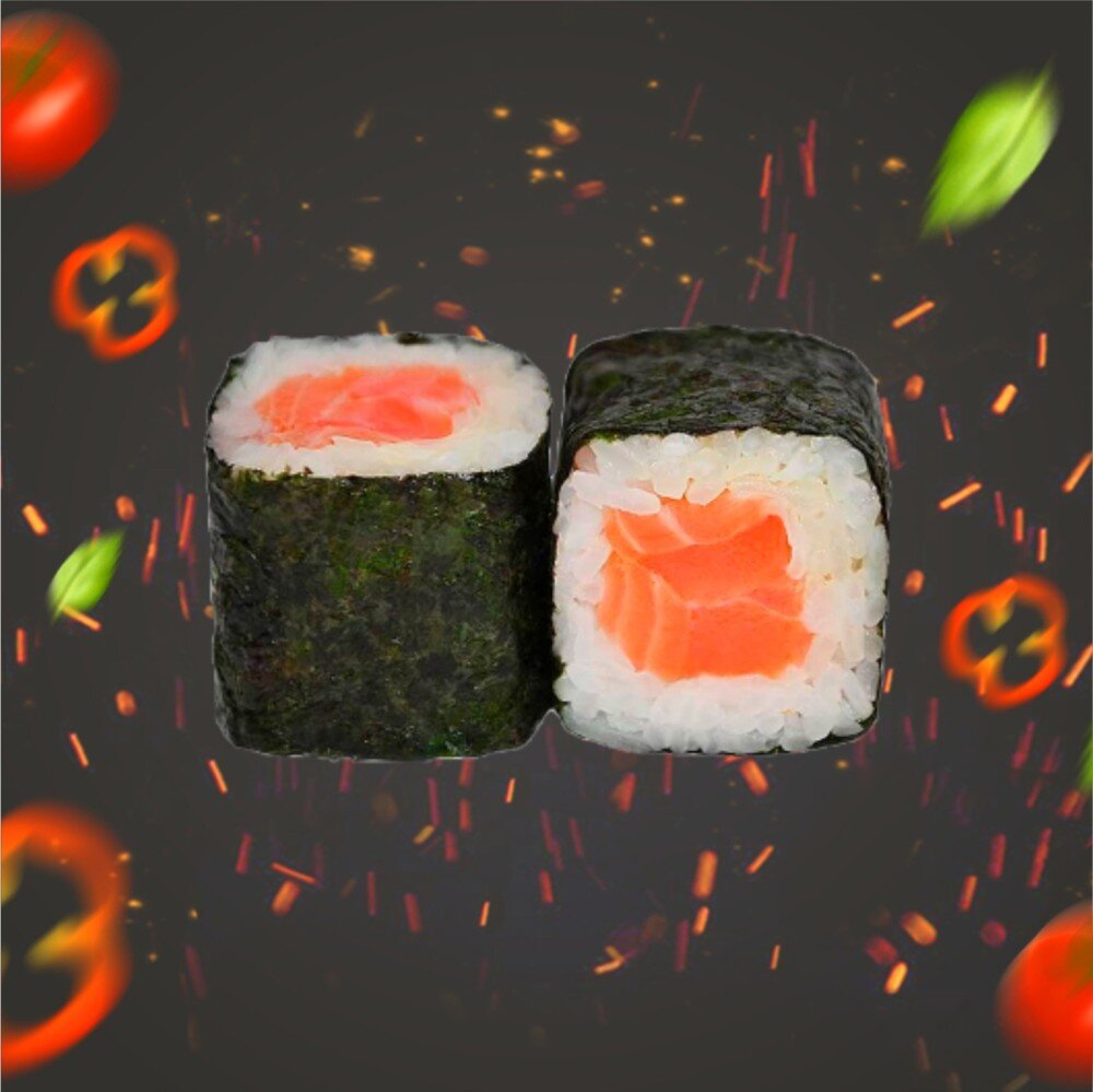 Маки с лососем