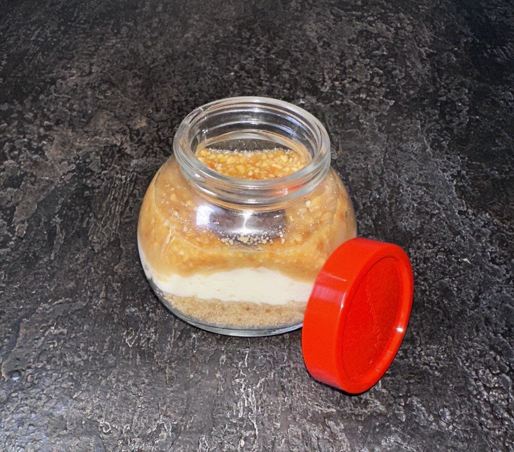 Десерт в Баночке "Арахис в карамели"