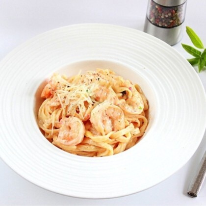 Паста "Тальятелле с креветкой"