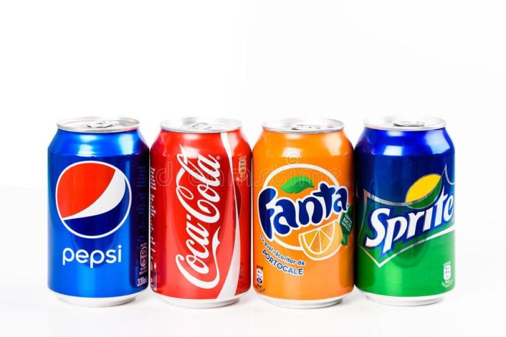 Пепси, Кока-кола, Фанта ж/б