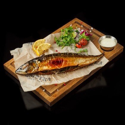 Скумбрия белобрюхая целиковая с соусом тартар