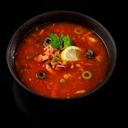 Мясной микс-суп с копчёностями, он же солянка