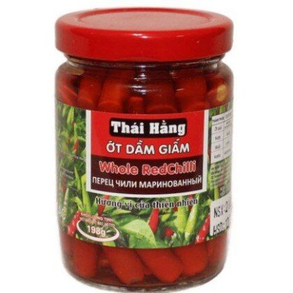 Вьетнамский острый перец Чили стручковый в маринаде. 198г