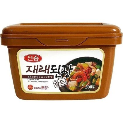 Корейская соевая паста Денджянг для приготовления супов, пельменей, овощного и мясного рагу. 500г