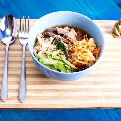 Кукси горячее с курицей