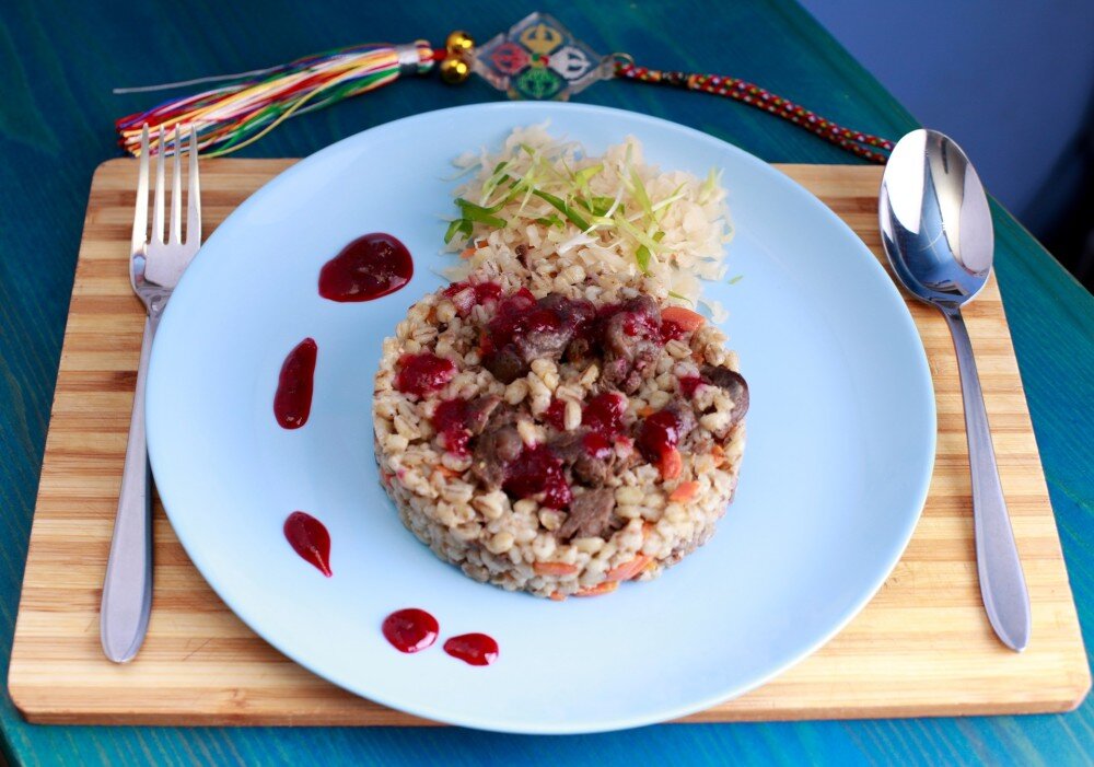 Перловая каша с олениной