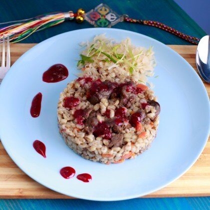 Перловая каша с олениной