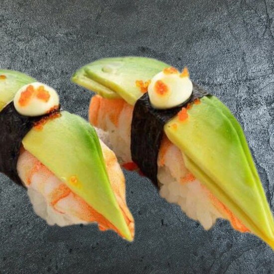Суши с креветкой и авокадо (1 шт)