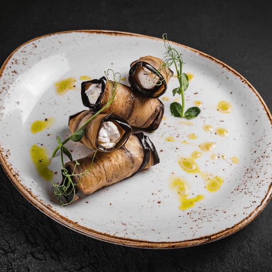 Рулетики из баклажан