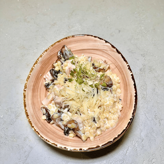 Макароны птитим  курица и грибы