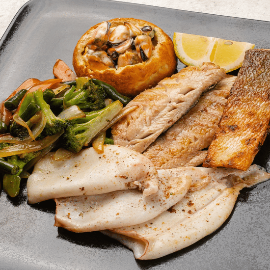 Ассорти рыб и морепродуктов