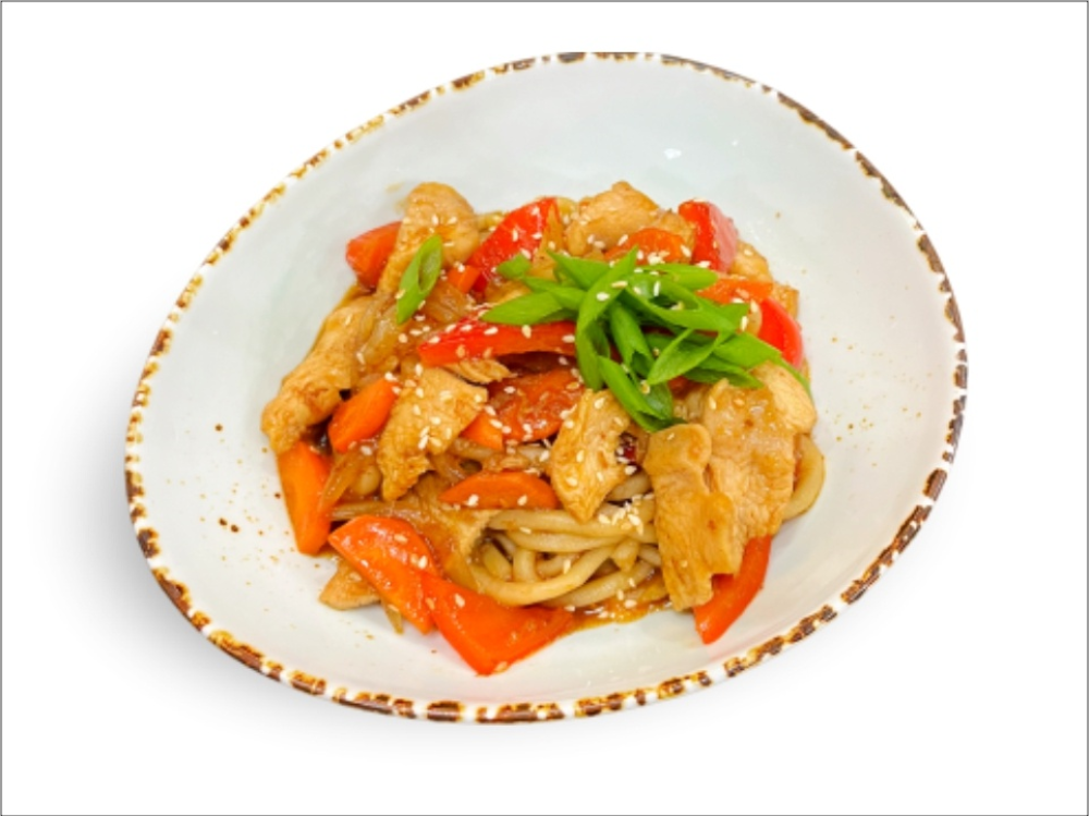 Вок курица терияки