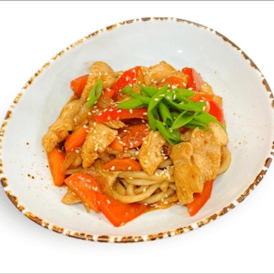 Вок курица терияки