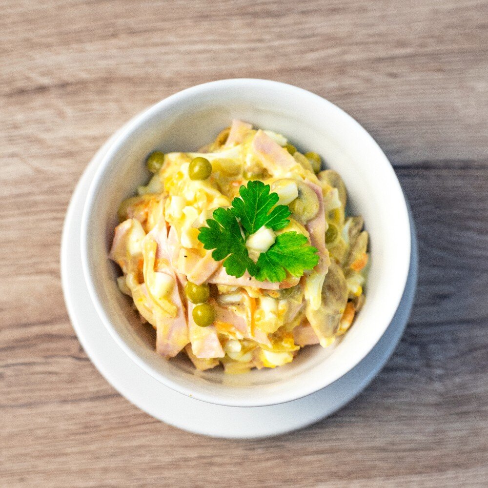 Салат с шампиньонами