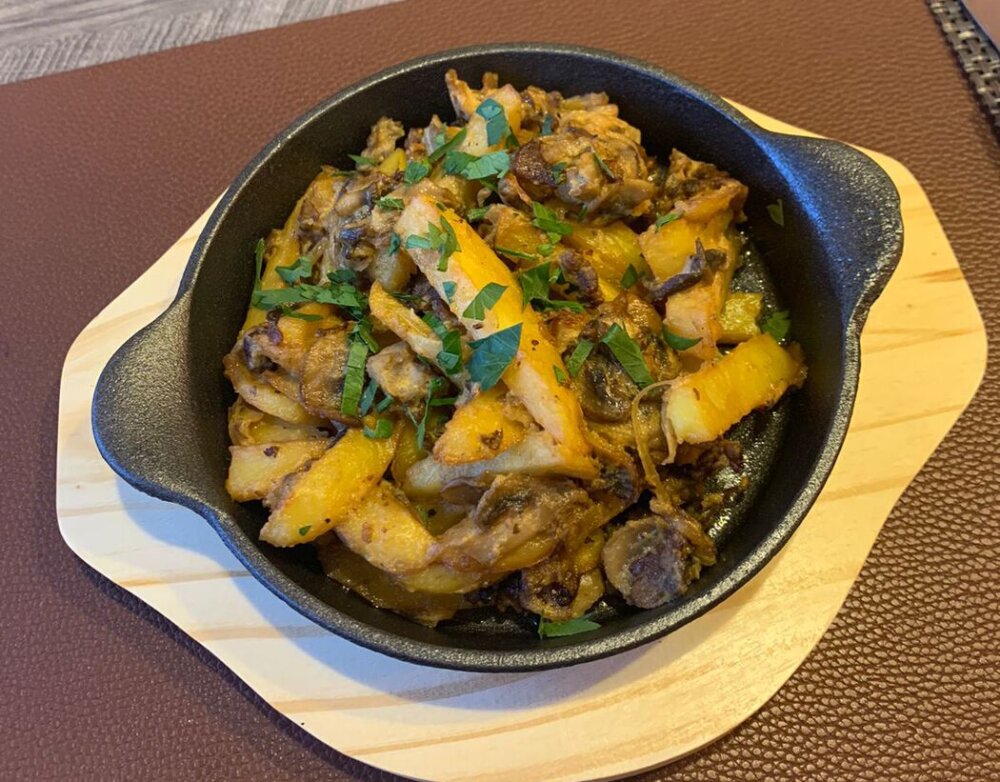 Скоблянка с картошкой и грибами