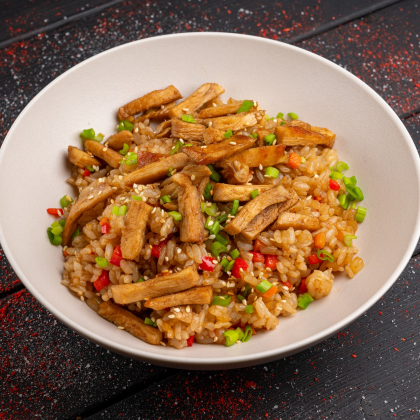 Тяхан с курицей