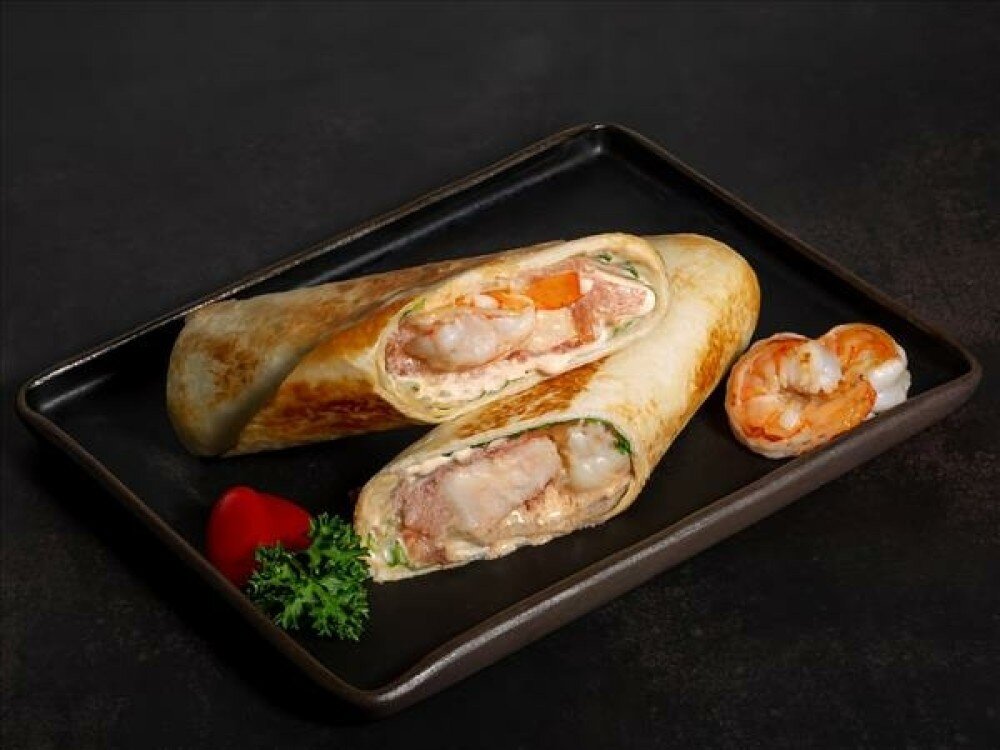 Шаурма с тигровыми креветками