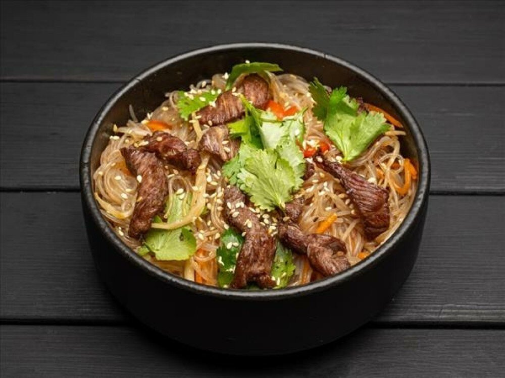 Фунчоза с говядиной