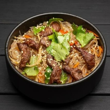 Фунчоза с говядиной