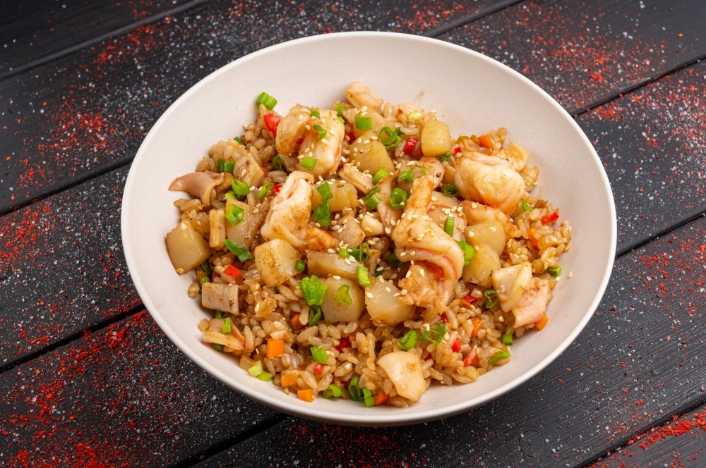 Тяхан с морепродуктами