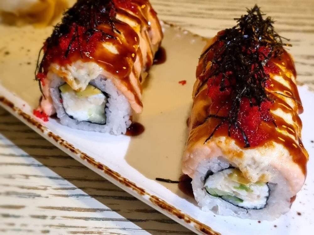 Запечённый с лососем