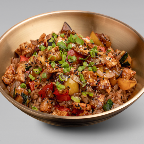 Вок Рис с овощами