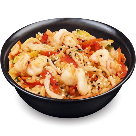 Рис с морепродуктами