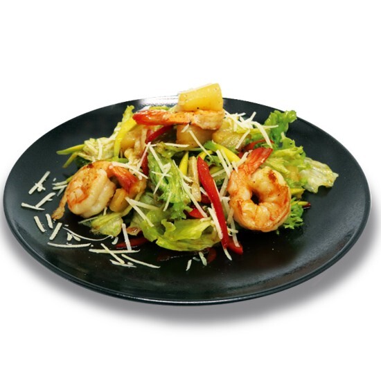 Салат с Морепродуктами и ананасом