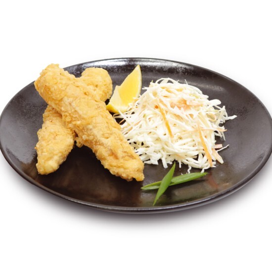 Жареный морской окунь