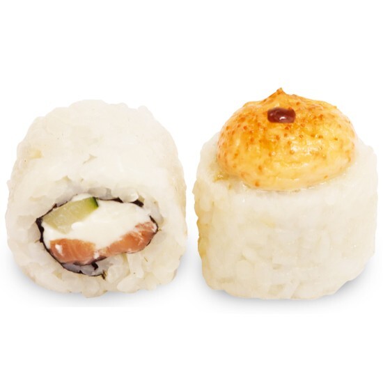 Ролл Мотояки с лососем запеченный