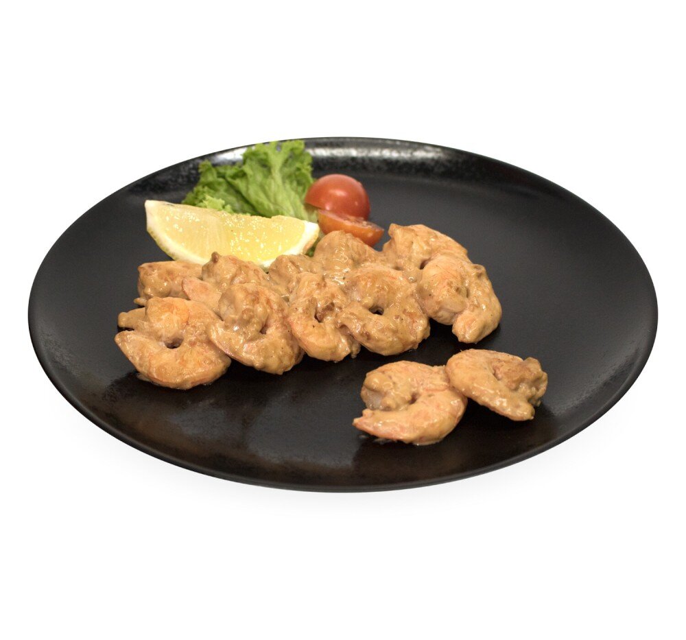 Тигровые креветки в сливочно-чесночном соусе