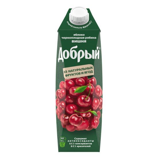 Сок  Вишня-Рябина 1 л Добрый