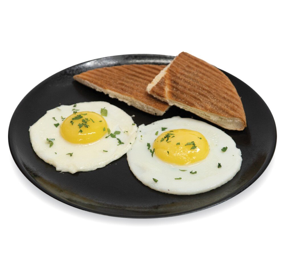 Яичница-глазунья из двух яиц