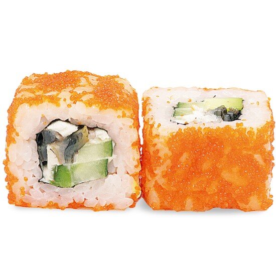 Ролл Калифорния  с угрем