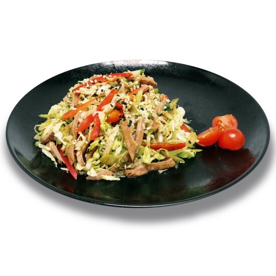 Салат из телятины с овощами