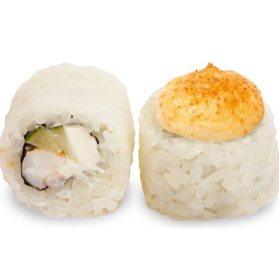 Ролл Мотояки с крабом запеченный