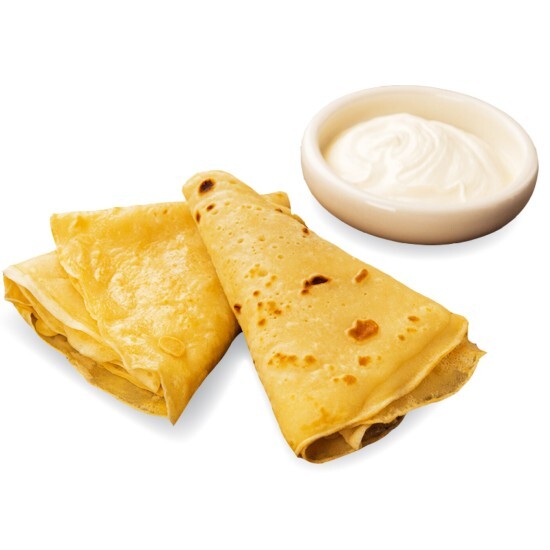 Блины со сметаной