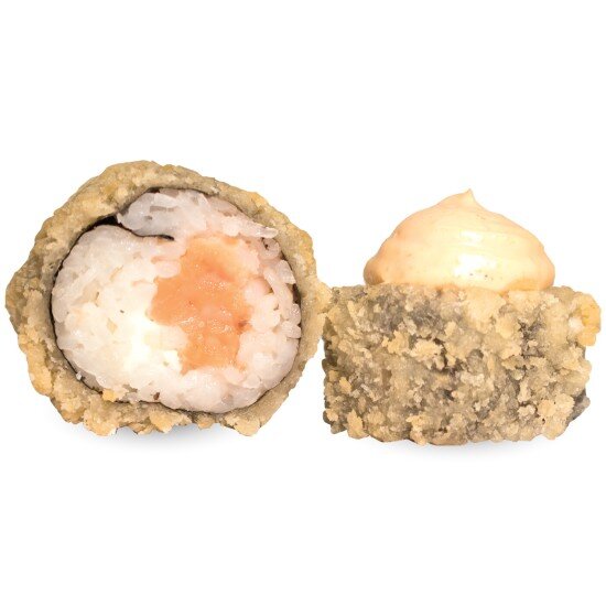 Ролл Спайси темпура с Лососем